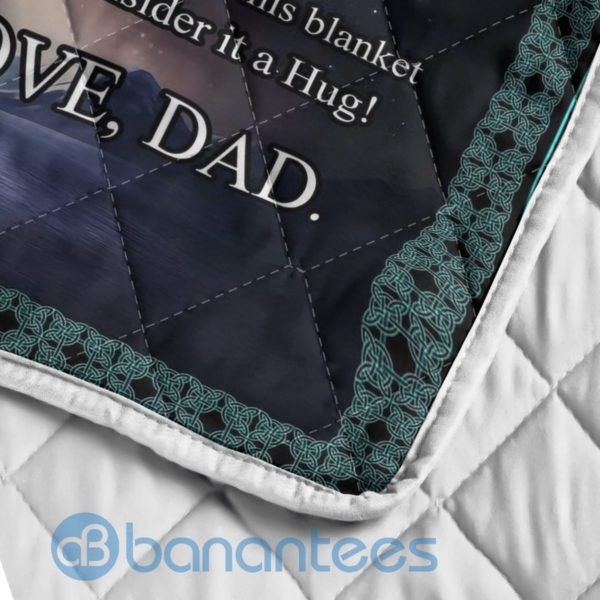 To My Daughter Sometimes It's Hard To Find Words To Tell You Wolf Blanket Quilt Product Photo