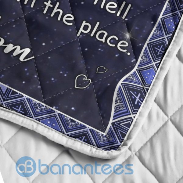 To My Daughter The Heart Of A Wolf And The Soul Of Dragon Blanket Quilt Product Photo