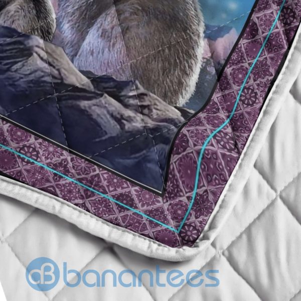 To My Daughter This Life Is Not Easy Wolf Quilt Blanket Quilt Product Photo