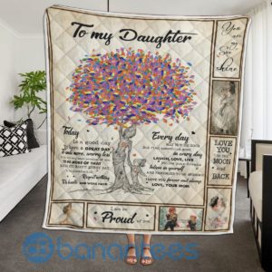 To My Daughter Today Is A Good Day Quilt Blanket Quilt Product Photo
