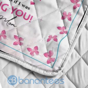 To My Daughter When You Feel Sad And Lonely Pink Butterfly Quilt Blanket Quilt Product Photo