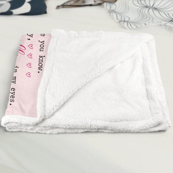 To My Daughter You Are So Special Beautiful Unicorn Sherpa Blanket Product Photo