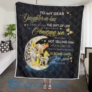To My Dear Daughter In Law Blanket Quilt Product Photo