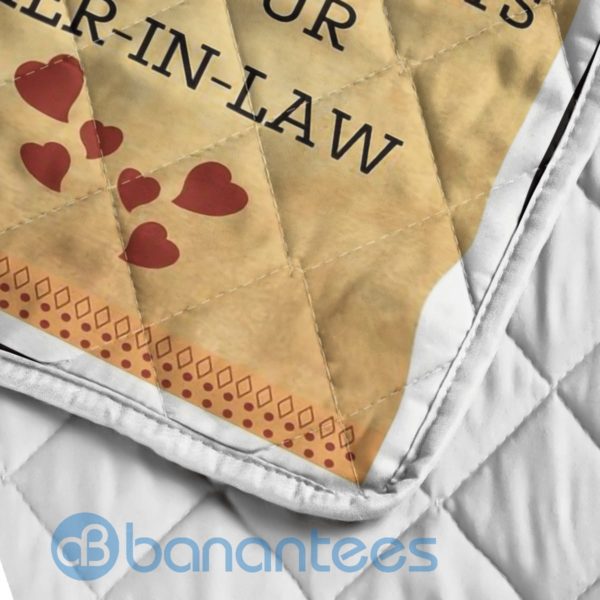 To My Dear Son In Law Lion Blanket Quilt Product Photo