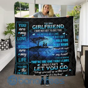 To My Girlfriend You Are My Love Quilt Blanket Quilt Product Photo