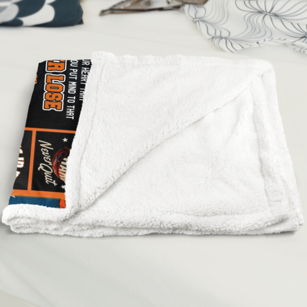 To My Grandaughter Basketball Sherpa Blanket Product Photo