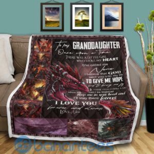 To My Granddaughter Dragon Quilt Blanket Quilt Product Photo