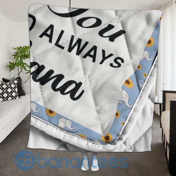 To My Granddaughter I Love You Elephant Quilt Blanket Quilt Product Photo
