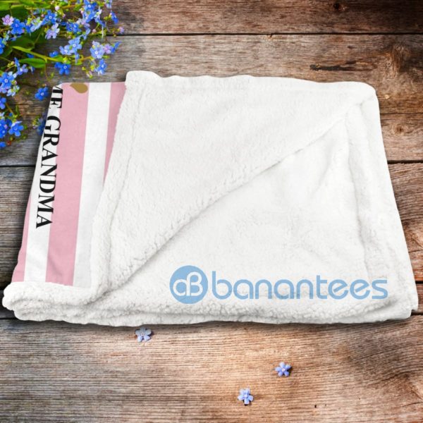 To My Granddaughter I Love You Forever And Always Elephant Sherpa Blanket Product Photo