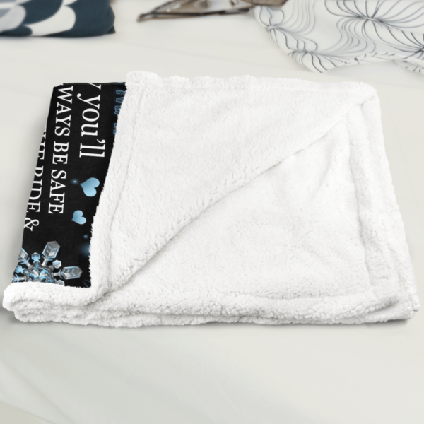 To My Granddaughter I Love You Forever And Always Sherpa Blanket Product Photo