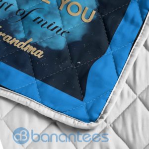 To My Granddaughter I Love You Solar Bear Blanket Quilt Product Photo
