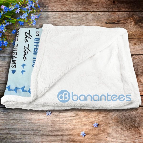 To My Granddaughter I'll Always Love You Sherpa Blanket Product Photo