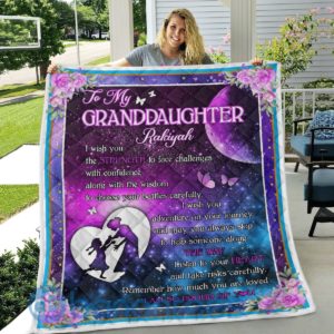 To My Granddaughter In My Heart Blanket Quilt Product Photo