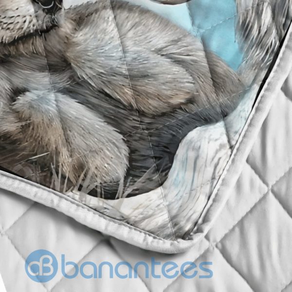 To My Granddaughter Just Do Your Best Wolf Quilt Blanket Quilt Product Photo