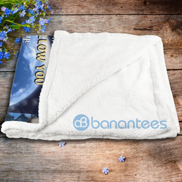 To My Granddaughter Love You Forever & Always Wolf Sherpa Blanket Product Photo