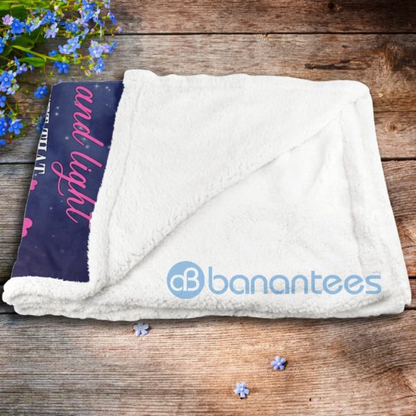 To My Granddaughter This Blanket To Keep You Warn And Feel My Love I Love You Sherpa Blanket Product Photo