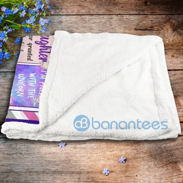 To My Granddaughter Unicorn Sherpa Blanket Product Photo