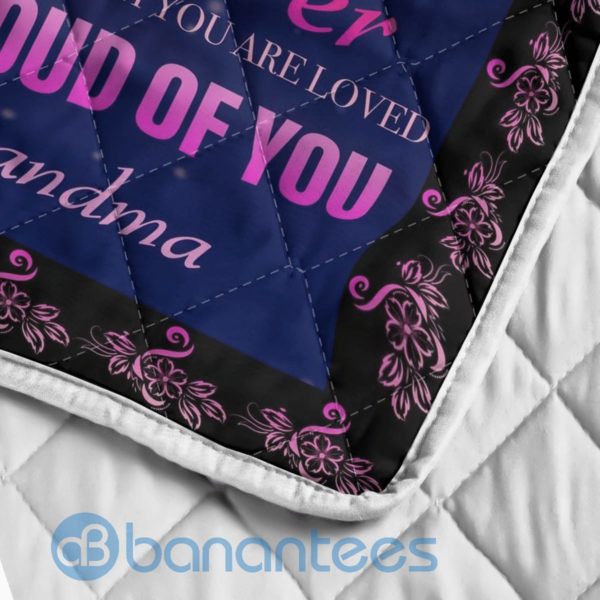 To My Granddaughter Wolf Quilt Granddaughter Gifts Blanket Quilt Product Photo
