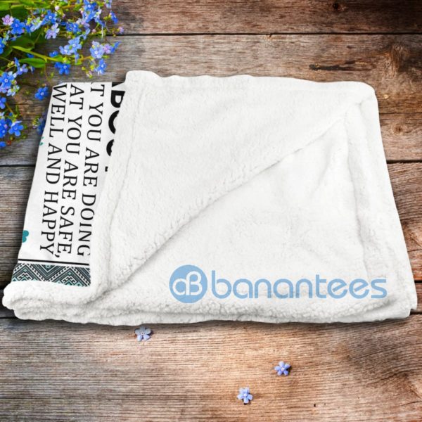 To My Granddaughter Wolf Sherpa Blanket Product Photo
