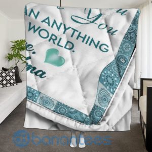 To My Grandson My Little Boy Wolf Quilt Blanket Quilt Product Photo