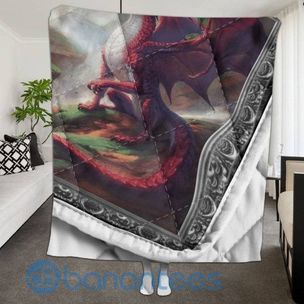 To My Husband Dragon Lover Quilt Blanket Quilt Product Photo