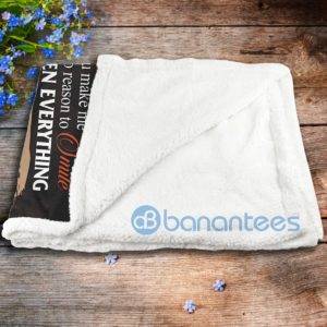 To My Husband I Didn't Know What Love Meant Until I Met You Lion Sherpa Blanket Product Photo