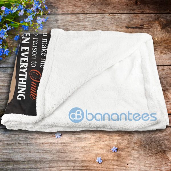 To My Husband I Didn't Know What Love Meant Until I Met You Lion Sherpa Blanket Product Photo