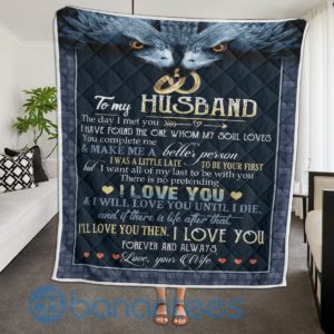 To My Husband Love You Eagle Quilt Blanket Quilt Product Photo