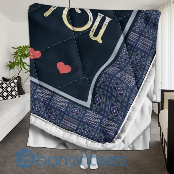 To My Husband Love You Eagle Quilt Blanket Quilt Product Photo