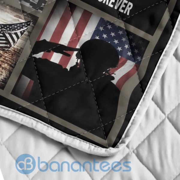 To My Husband My Soldier My Hero Blanket Quilt Product Photo