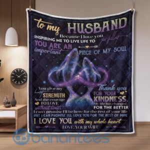 To My Husband Thank You For Your Kindness Whale Quilt Blanket Quilt Product Photo