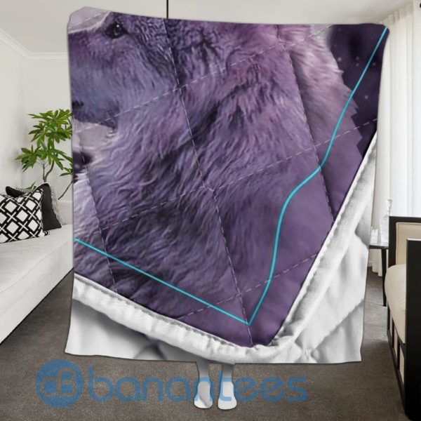 To My Husband Wolf Lover Quilt Blanket Quilt Product Photo