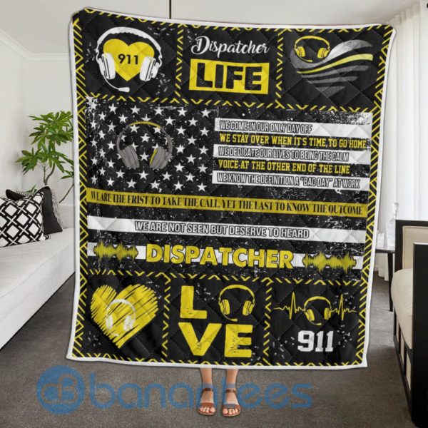 To My Life Dispatcher Quilt Blanket Quilt Product Photo