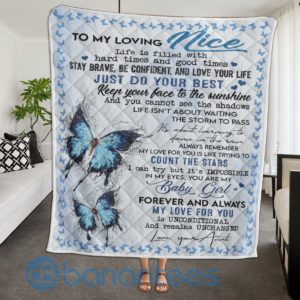 To My Loving Nice Life Is Filled With Hard Times And Good Times Blanket Quilt Product Photo