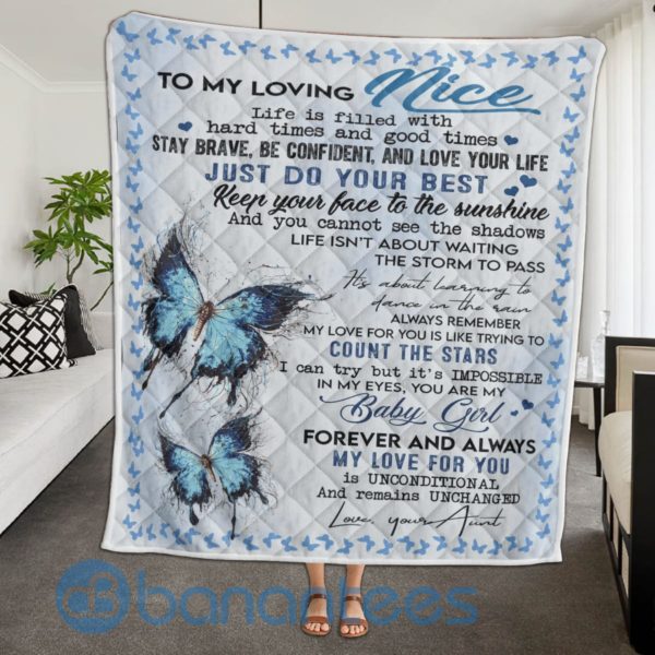 To My Loving Nice Life Is Filled With Hard Times And Good Times Blanket Quilt Product Photo