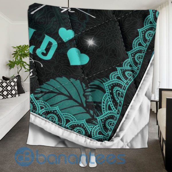 To My Loving The World Dolphin Quilt Blanket Quilt Product Photo