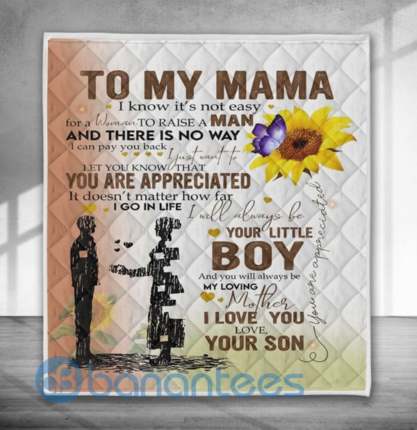 To My Mama Quilt Blanket Quilt Product Photo