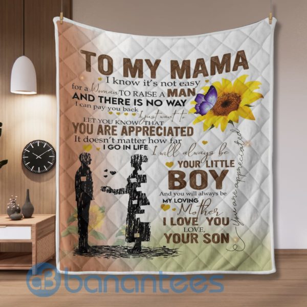 To My Mama Quilt Blanket Quilt Product Photo