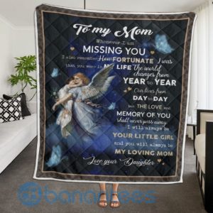 To My Mom Angel Design Quilt Blanket Product Photo