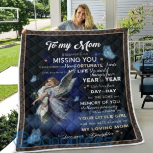 To My Mom Angel Design Quilt Blanket Product Photo