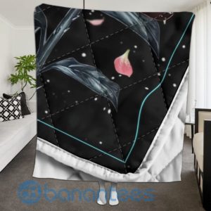 To My Mom From Daughter Butterfly And Rose Quilt Blanket Quilt Product Photo