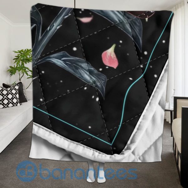 To My Mom From Daughter Butterfly And Rose Quilt Blanket Quilt Product Photo