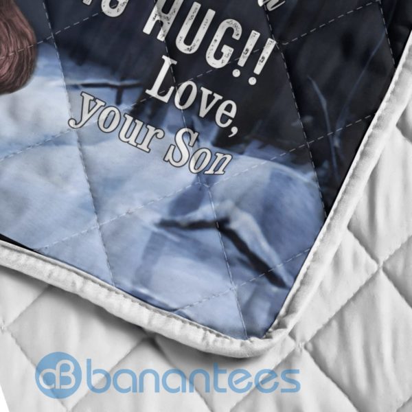 To My Mom From Son Wolf Blanket Quilt Product Photo