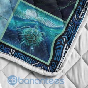 To My Mom I Love You For All The Times Turtle Blanket Quilt Product Photo