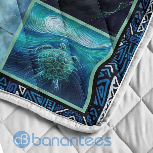 To My Mom I Love You For All The Times Turtle Blanket Quilt Product Photo