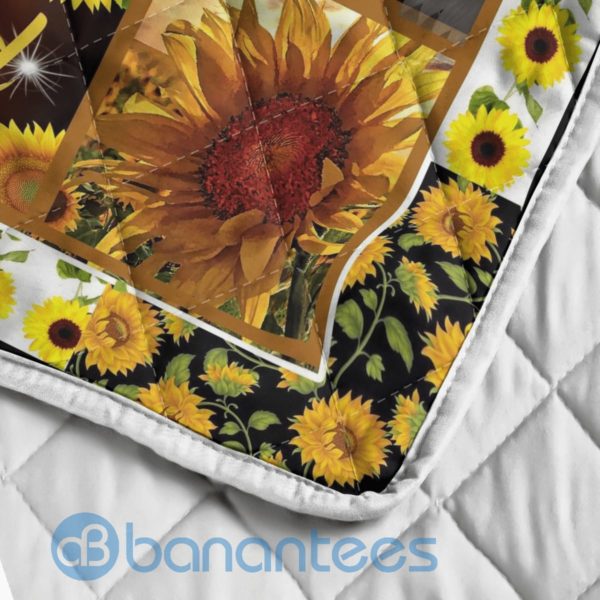To My Mom Life Doesn't Come With A Manual Sunflower Quilt Blanket Product Photo