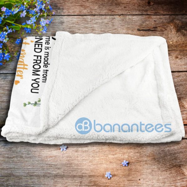 To My Mom You Are The World Sherpa Blanket Product Photo