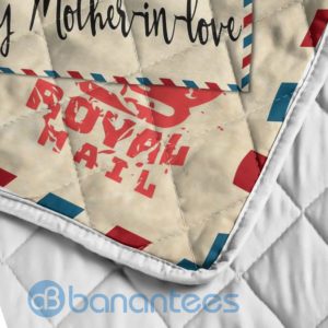To My Mother In Law Airmail Letter Quilt Blanket Product Photo