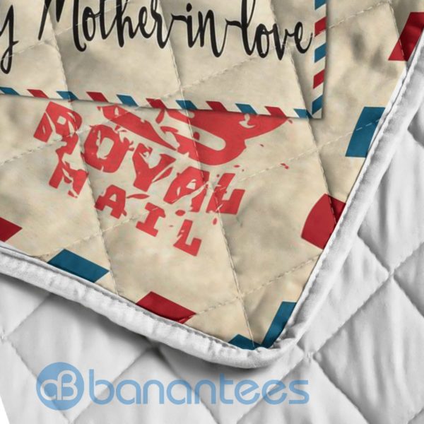 To My Mother In Law Airmail Letter Quilt Blanket Product Photo