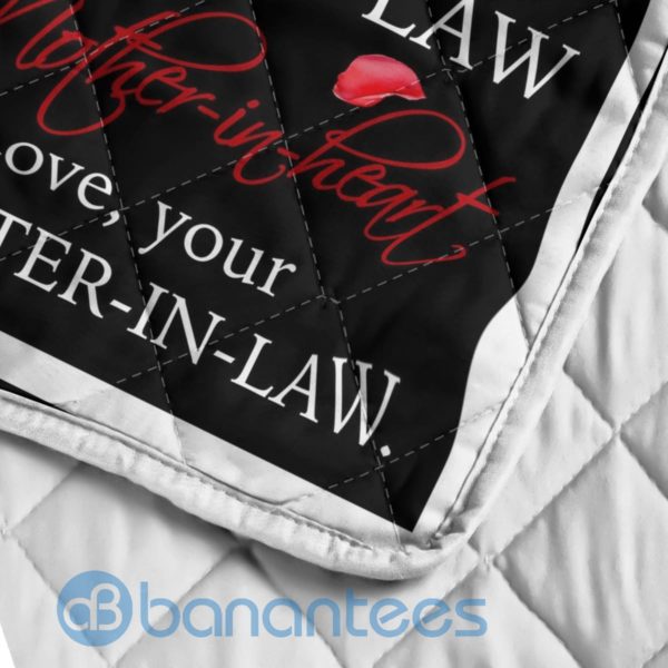 To My Mother In Law Rose Design Quilt Blanket Product Photo